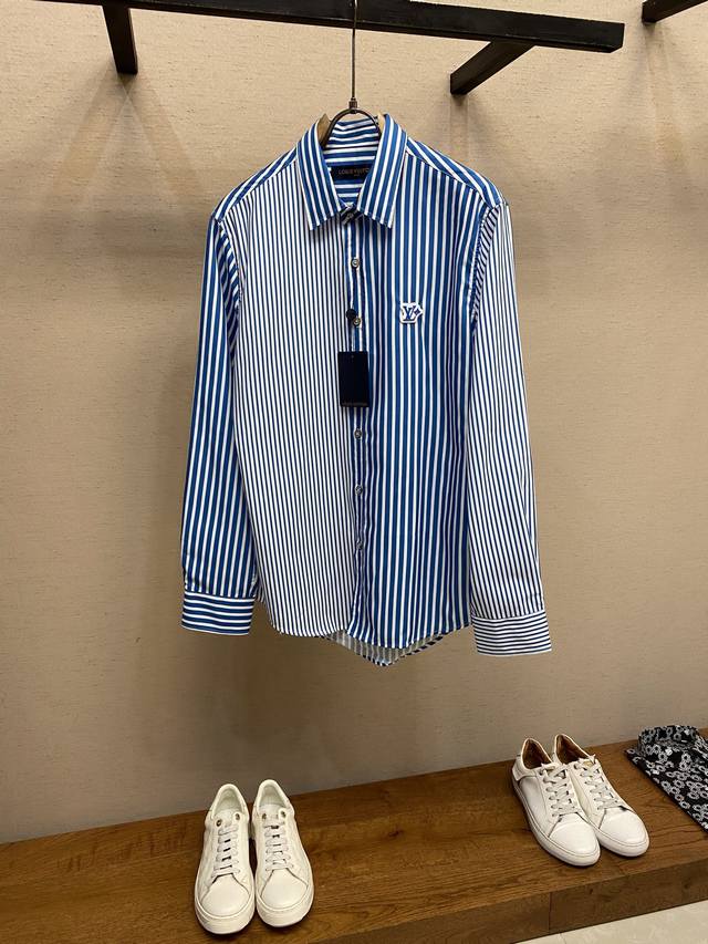 p2601V, 25Ss striped patchwork shirt, genuine product purchased for 13400 . Cus