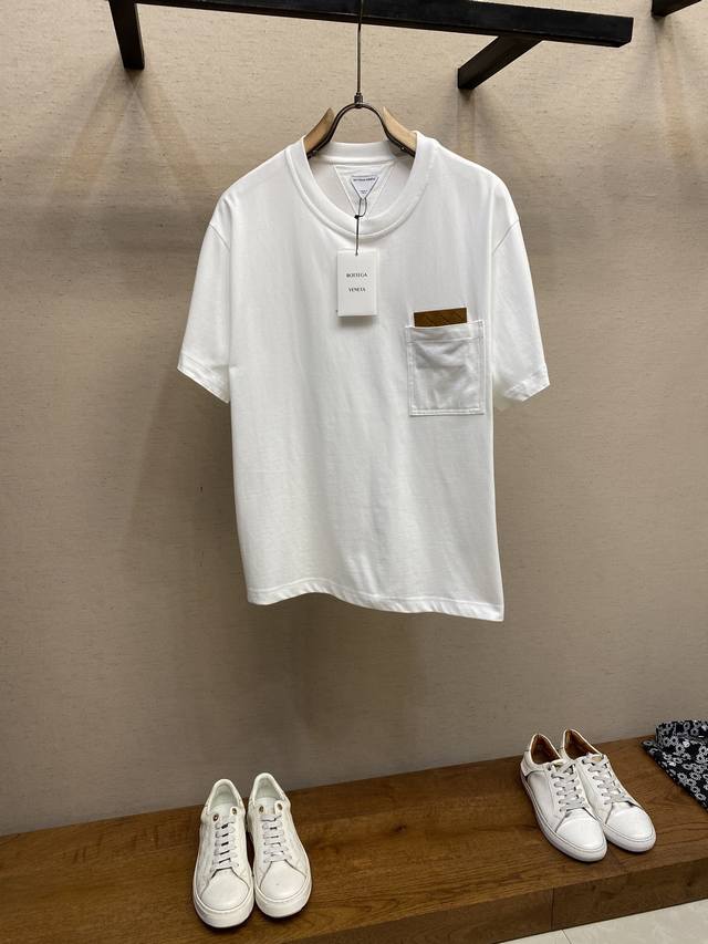 Bottega Veneta Bv Quilted Leather Pocket Short-Sleeve T-Shirt (Original Price: 7