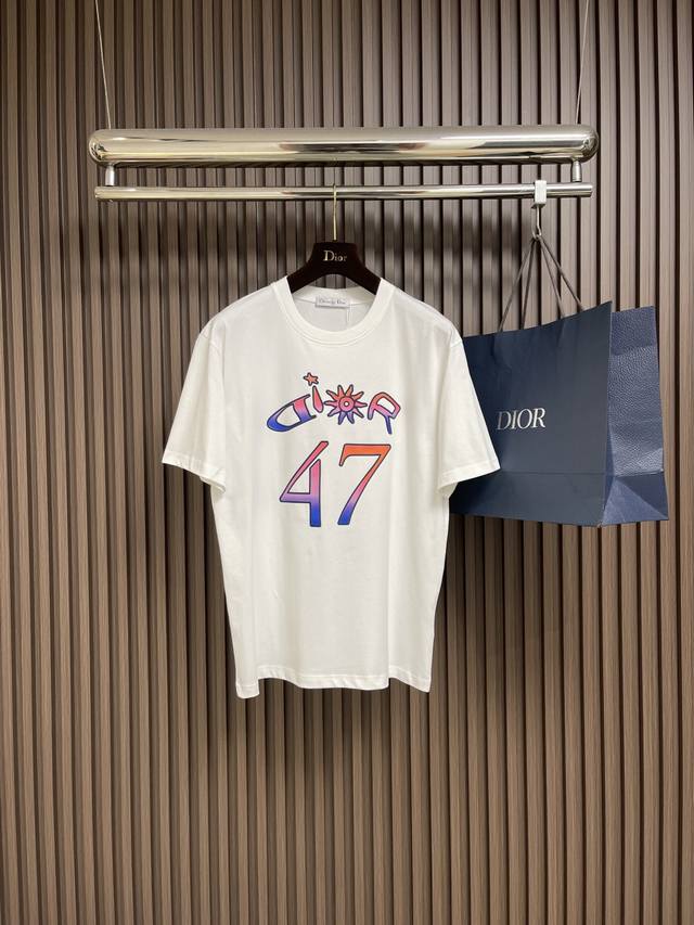 Complete Dior 2025 SS Limited Edition Gradient 47 Logo Short-Sleeve T-Shirt and