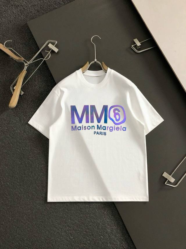 Mm6 2025 Spring/Summer Newest Crew Neck Fashion Short-Sleeve T-Shirt, same style