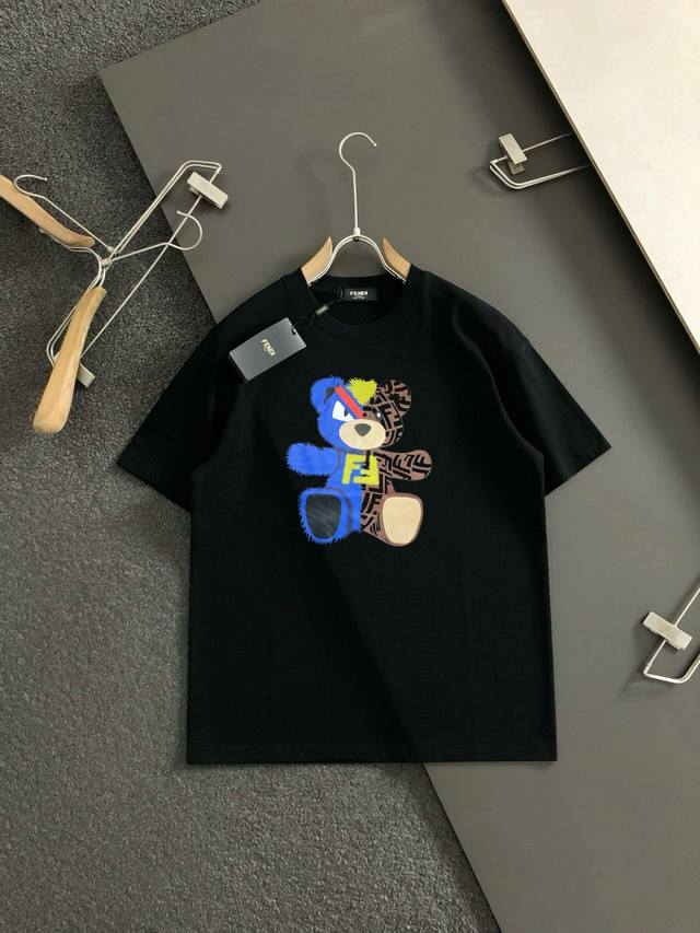 Fd 2025 Spring/Summer Newest Crew Neck Fashion Short-Sleeve T-Shirt, same style