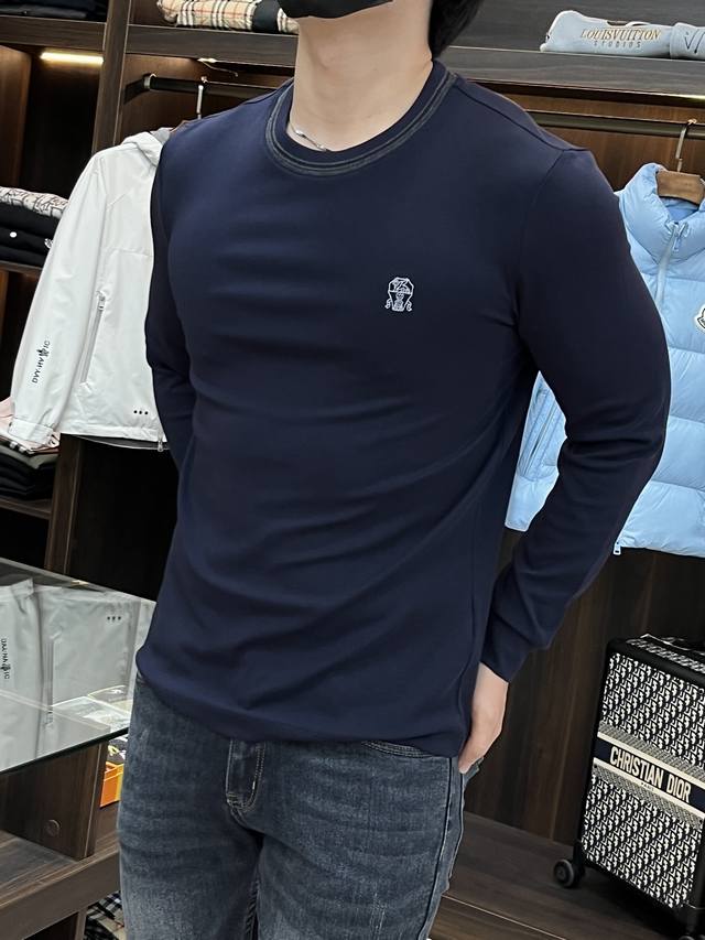 Featured: Zegna Autumn/Winter New Arrival Long-Sleeve T-Shirt, Zegna Crew Neck,