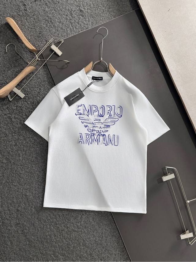 Ea 2025 Spring/Summer Newest Crew Neck Fashion Short-Sleeve T-Shirt, same style