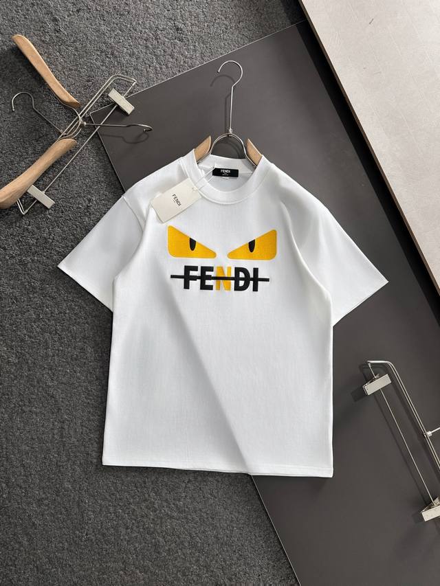 Fd 2025 Spring/Summer Newest Crew Neck Fashion Short-Sleeve T-Shirt, same style