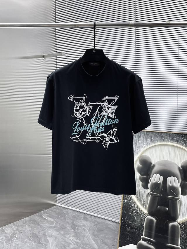 Louis Vuitton LV 2025 New Crew Neck Short Sleeve T-Shirt, High-End Version! Cus