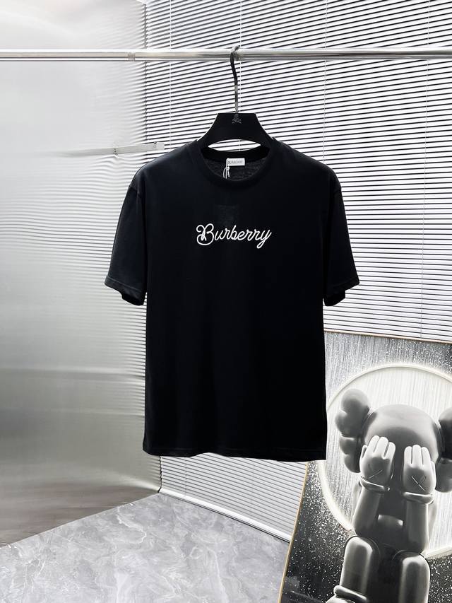 Burberry 2025 Spring/Summer New Short-Sleeve Crew Neck T-Shirt, High-End Versio