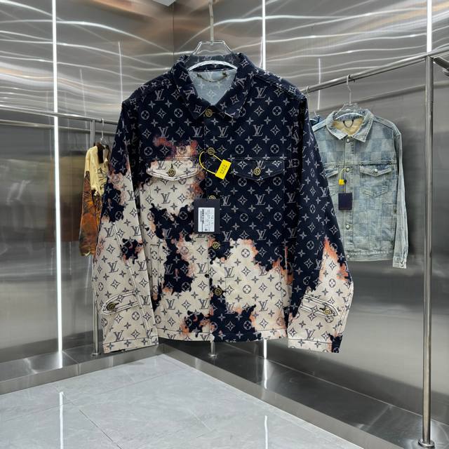 Lv Louis Vuitton New Liu Yaowen Same Style Bonfire Series Denim Jacket and Jeans