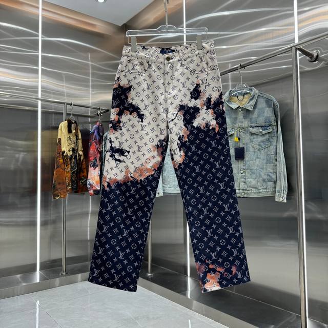 Lv Louis Vuitton New Style Liu Yaowen Same Style Bonfire Series Denim Jacket and