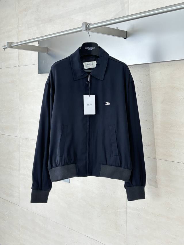 Celin* Triomphe Embroidered Jacket ( ) Made with high-end custom fabric, this ja