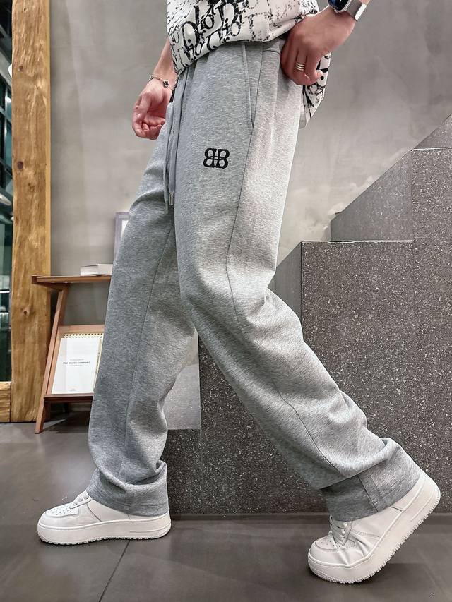 Balenciaga 2025 Summer New Cupro Modal Air Layer Casual Sweatpants. Features em