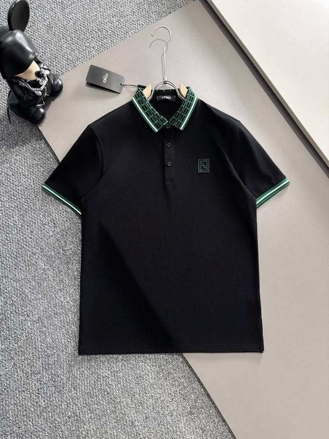 Fendi 25Ss New Spring/Summer Short-Sleeve Polo Shirt, Top-Quality Custom-Made Hi