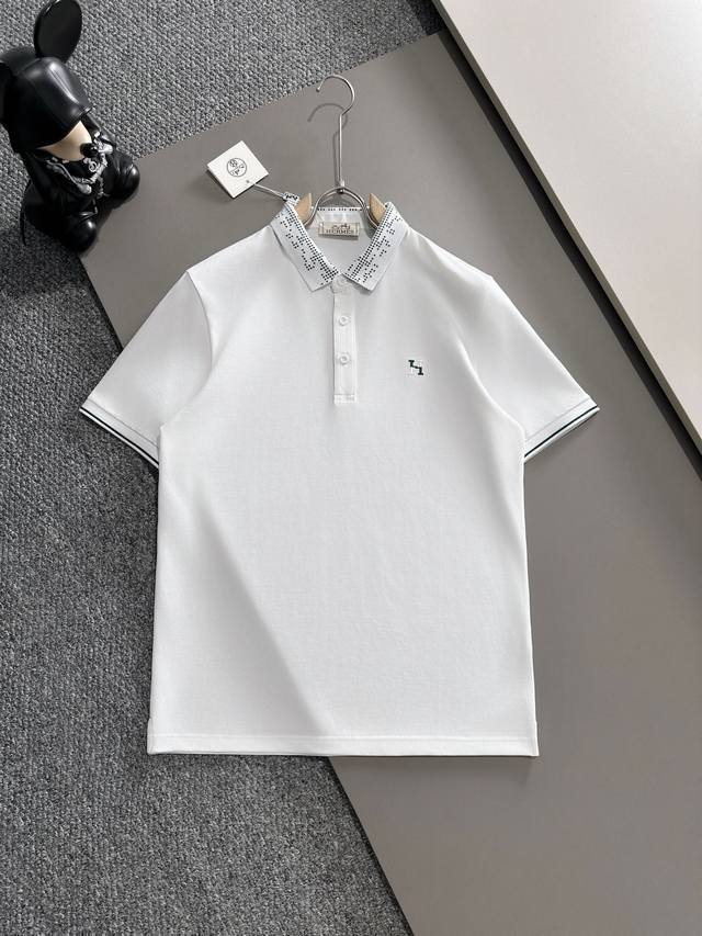 Hermes 25Ss New Spring/Summer Short-Sleeve Polo Shirt, Top-Quality Custom-Made