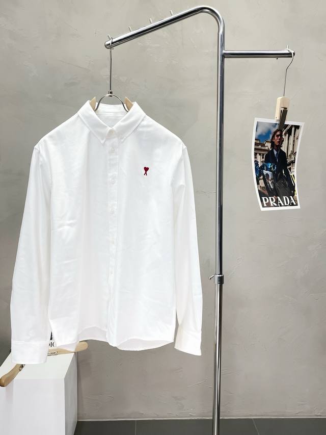 Ami Exclusive New Original Men's Casual Shirt, High-End Custom Version, Fashiona