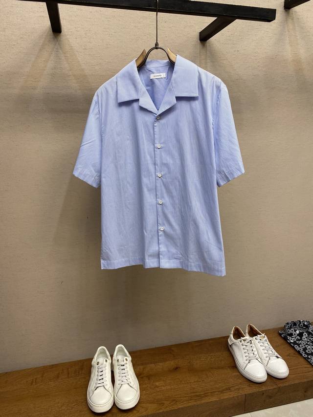 Givenchy 25 Ss Striped Print Logo Shirt, Striped 100% Cotton, Premium Version. S