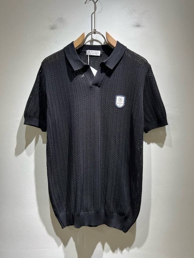 Bc-Brunello Cucineli 2025 Spring/Summer New Men's Short-Sleeve Yili Special Knit