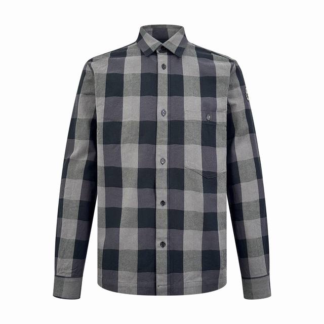 Moncler X Mercedes-Benz Check Shirt Custom-made classic check cotton fabric with