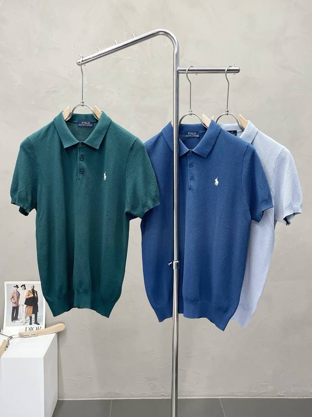 Ralph Lauren Exclusive New Original Men's Casual Knitted Short-Sleeve T-Shirt, H