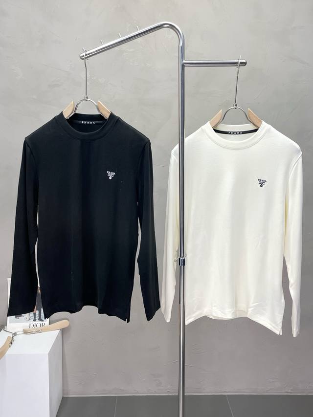 Prada Exclusive Autumn/Winter New Arrival Original Men's Casual Long-Sleeved Sh