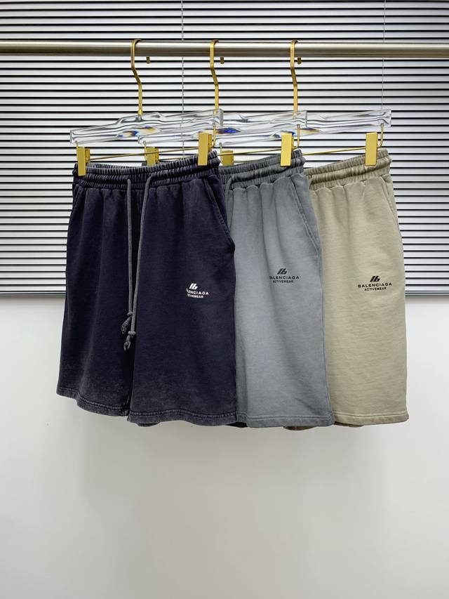 Balenciaga 2025 Summer New Men's Casual Shorts, all tags complete. High-end cus