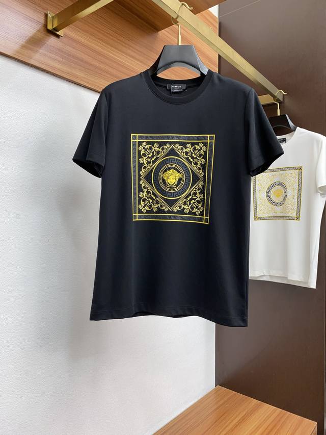 Versace 2025 Spring/Summer runway look, top-quality imported linen and cotton f