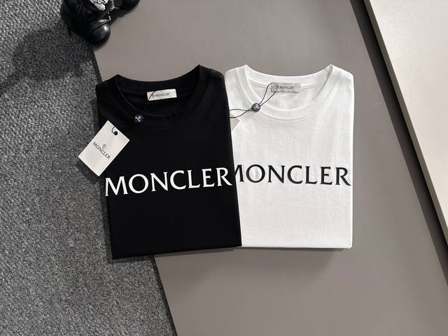 Moncler 2025 Spring/Summer New Arrival: Mercerized Cotton Short-Sleeve T-Shirt w