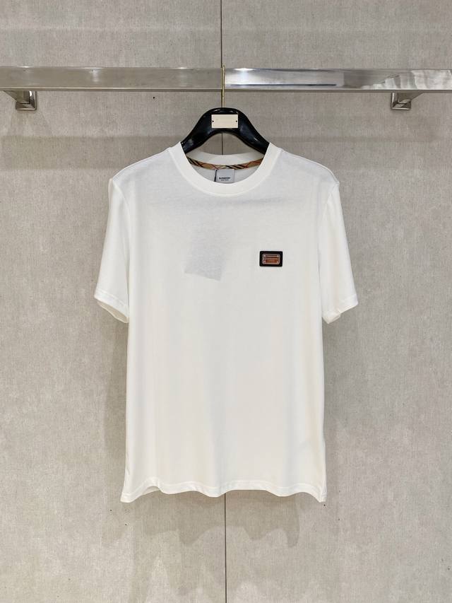 Burberry 25Ss Spring/Summer New Arrival - Latest Short-Sleeve Crew Neck T-Shirt,