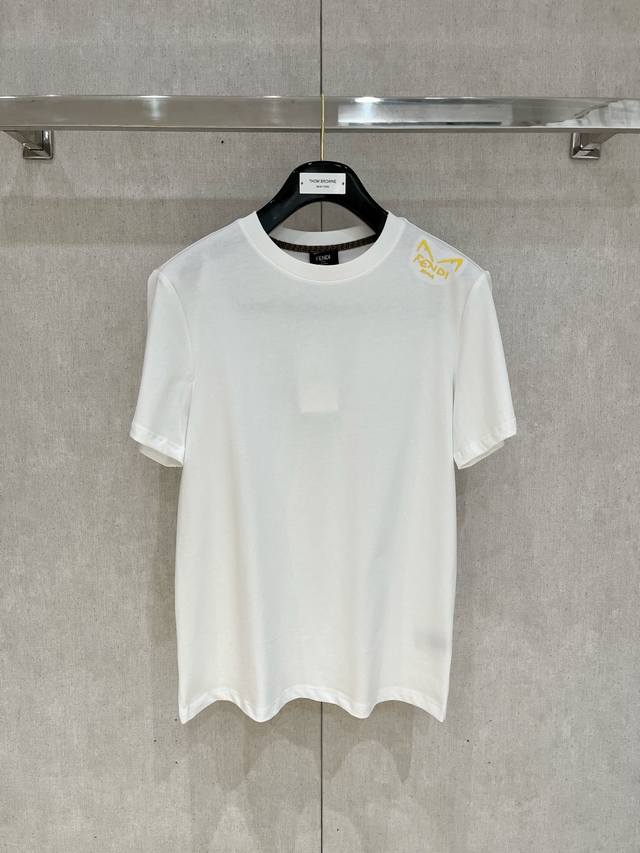 Fendi 25Ss Spring/Summer New Arrival - Latest Short-Sleeve Crew Neck T-Shirt, Hi