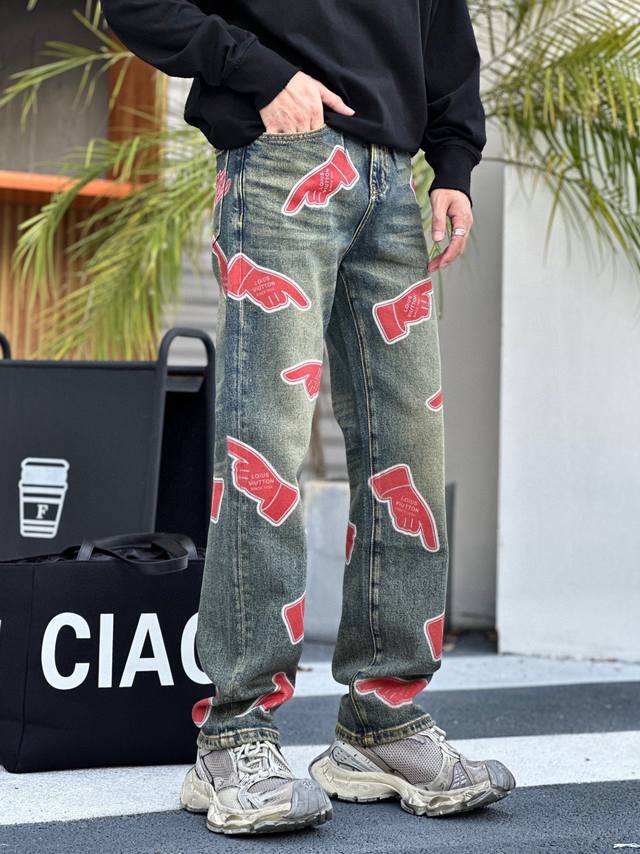 Newest original single-piece straight-leg pants, super custom-made, heavy-duty