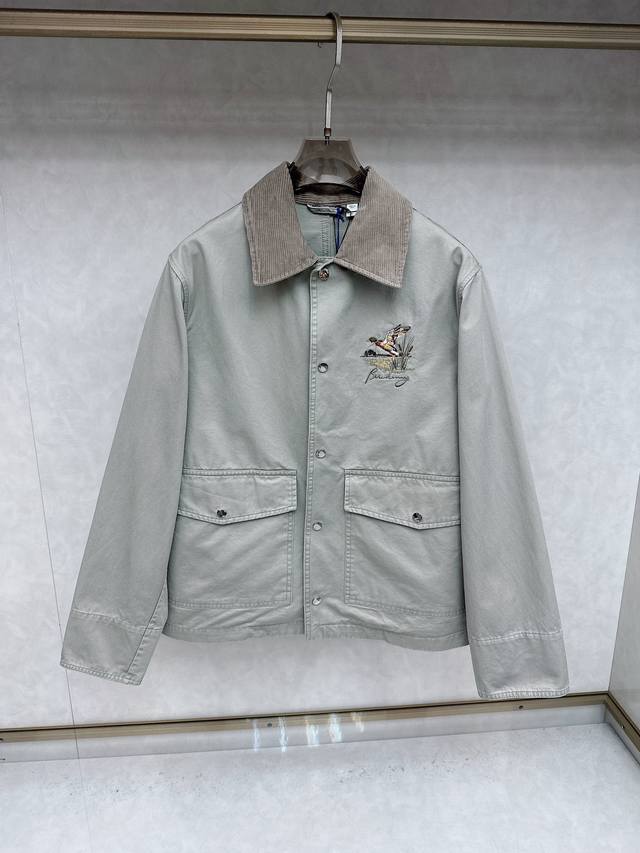 Burberry Fall/Winter 2025 New Arrival: Bird Pattern Gabardine Jacket. This jack