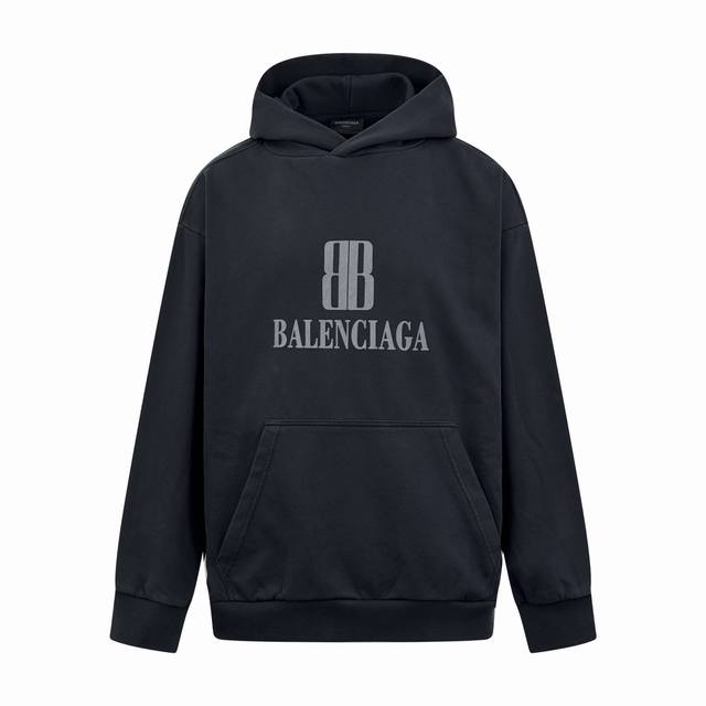 Balenciaga Nano Bb Printed Sweatshirt Custom-made pure cotton sweatshirt fabric,