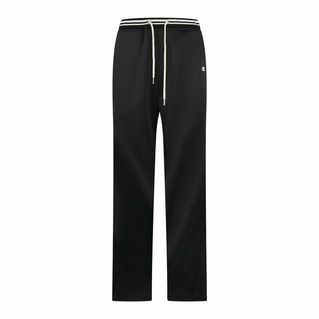 Celine Arc de Triomphe Embroidered Trousers Custom-made double-sided satin fabri