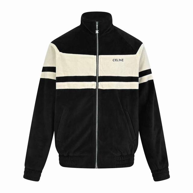 Celine Embroidered Velvet Jacket Custom cotton-polyester fusion jacquard velvet