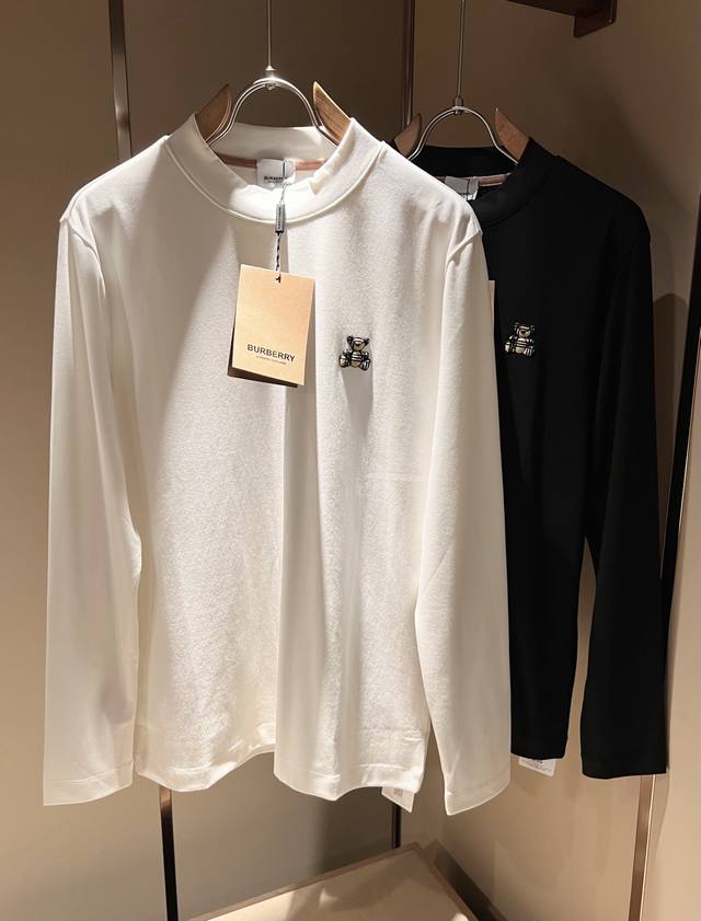 Bur*Erry 2025 Autumn/Winter New Men's Base Layer Shirt, featuring the brand's la