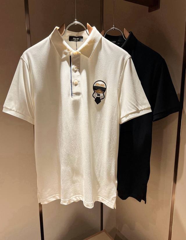 Fen Fendi 2025 Spring/Summer New Short-Sleeve Polo Shirt! A clean, versatile des