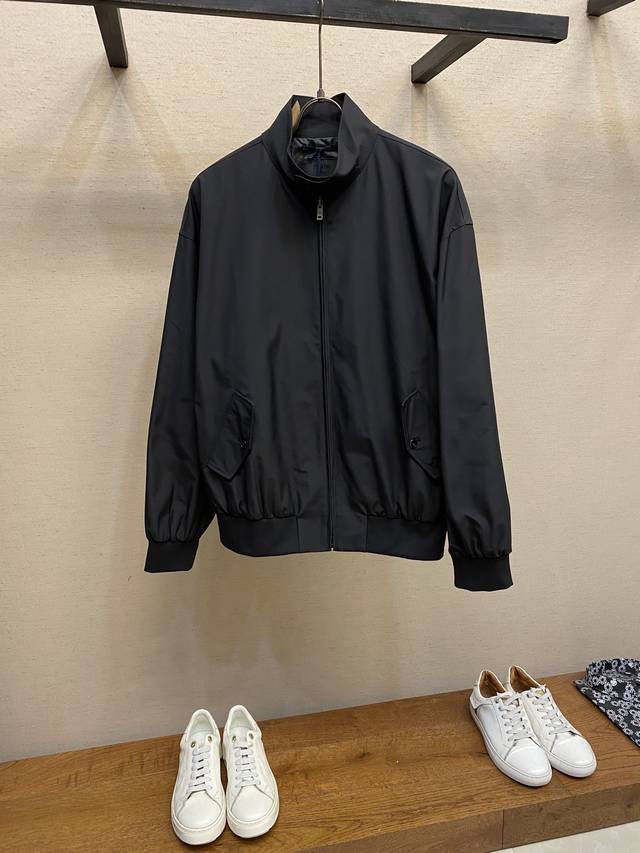 Prada, 2025 Fall/Winter New Arrival, Recycled Nylon Stand Collar Jacket, stand