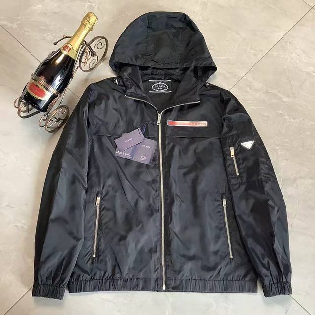 parda (Can be attached with NFC) 2025 Spring/Summer New Men's Hooded Jacket/Wind