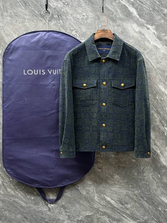 46 2025 Autumn New Denim Jacket Original 1:1 Custom Made Hardware All Imported O