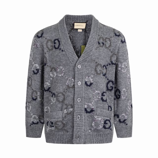 Exclusive Supply Guc Double G Gradient All-over Print Knit Cardigan. Original ca