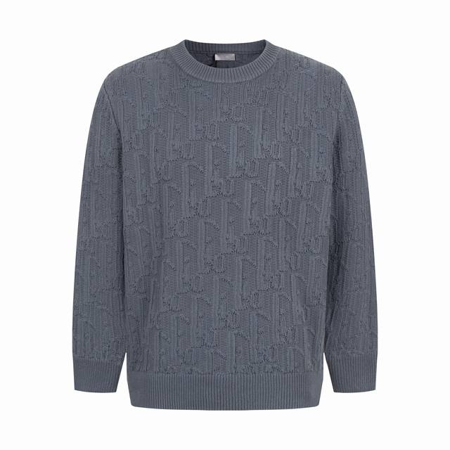 Exclusive Supply Cd 24Fw Dark Pattern Monogram Crew Neck Sweater. Originally pur