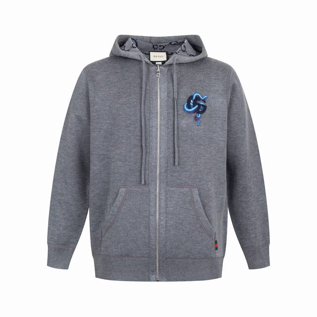 Exclusive Supply Guc Year of the Snake Reversible Cashmere Knit Cardigan. Develo