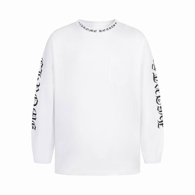 Exclusive supply of Ch Chrome Hearts long-sleeved shirt with Sanskrit lettering
