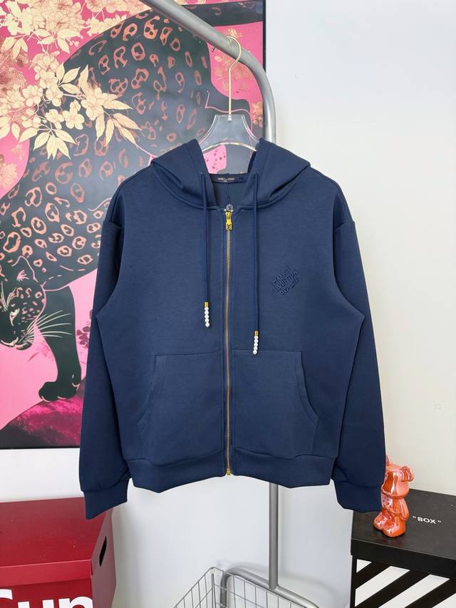 Style Number F28 Louis Vuitton 3D Beaded Embroidered Hooded Jacket, Same Style