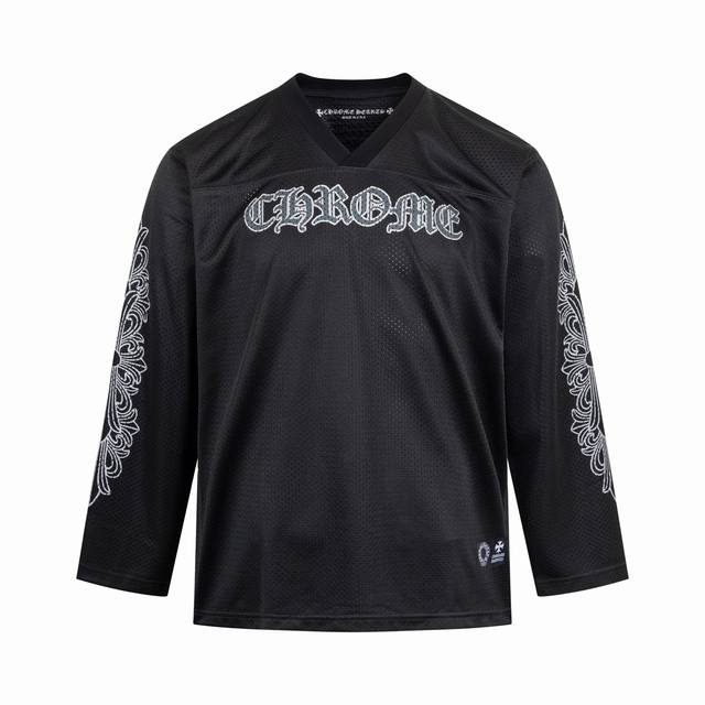 Exclusive Supply: Ch Chrome Hearts Sanskrit Mesh Hockey Long-Sleeve T-Shirt. Dev