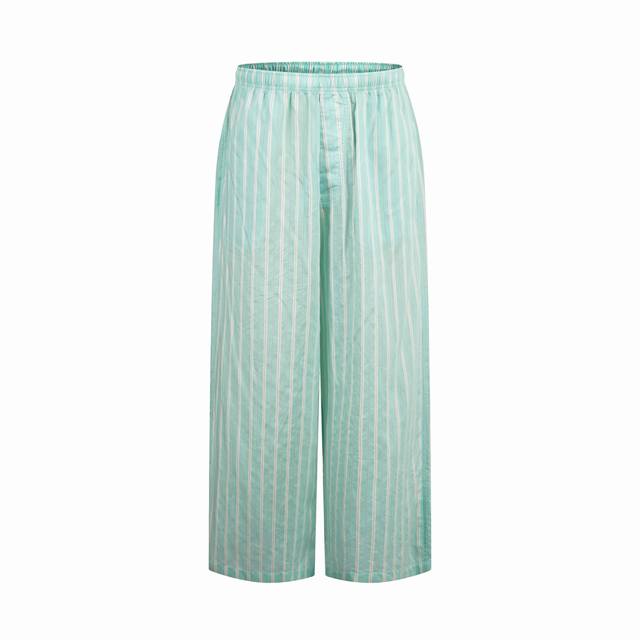Exclusive Supply Blcg 25Fw Cupro Green Striped Trousers. Originally purchased fo