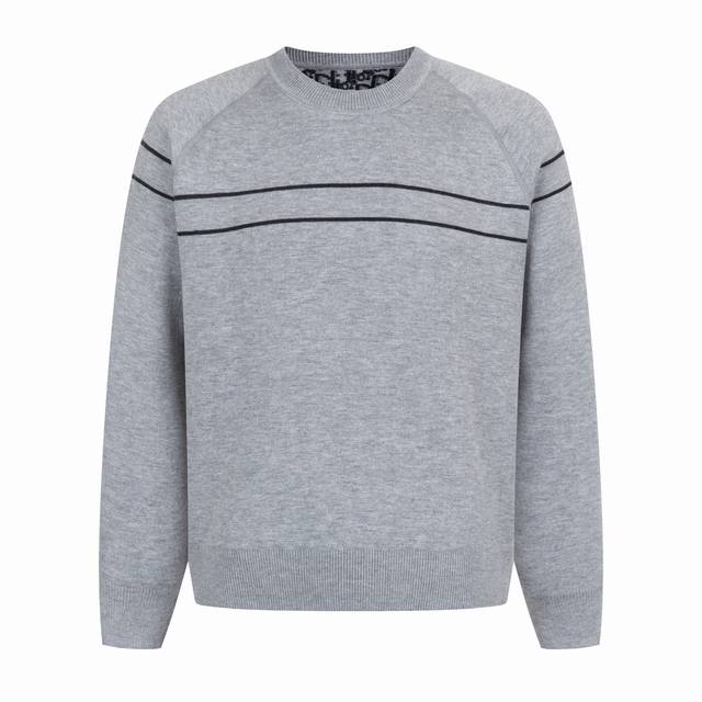 Exclusive Supply Cd 25Fw Dior Monogram Reversible Cashmere Crew Neck Sweater. Ma