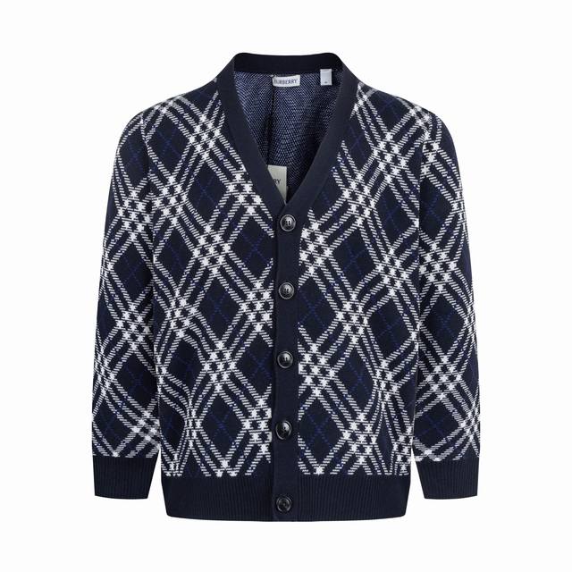 Exclusive Supply Burberry Diamond Check V-Neck Knit Cardigan. Originally purchas