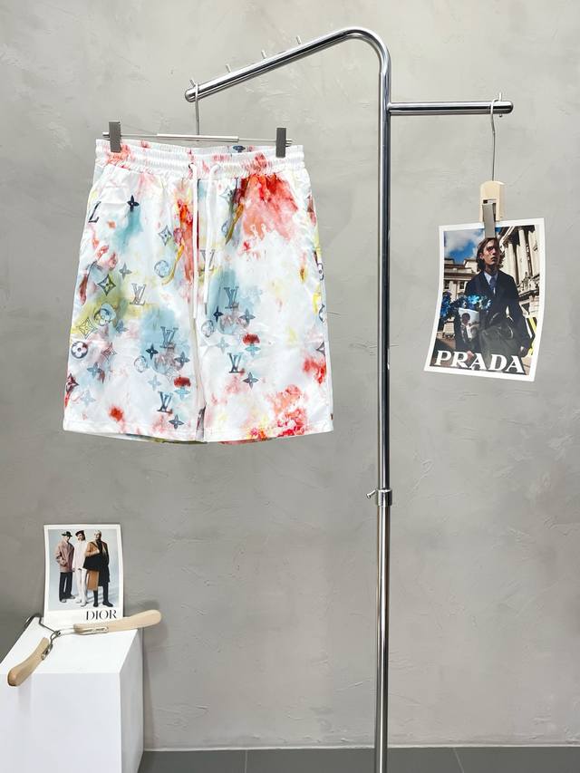 Louis Vuitton Exclusive New Casual Shorts, High-End Version! Custom-made fabric