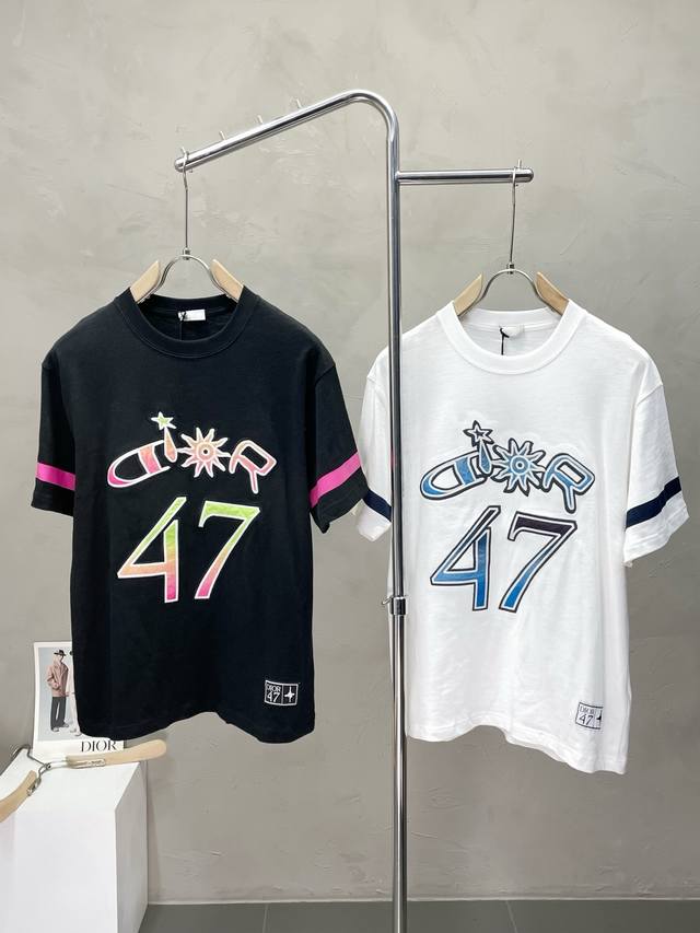 Dior Exclusive New Original Men's Casual Short-Sleeve T-Shirt, High-End Customiz