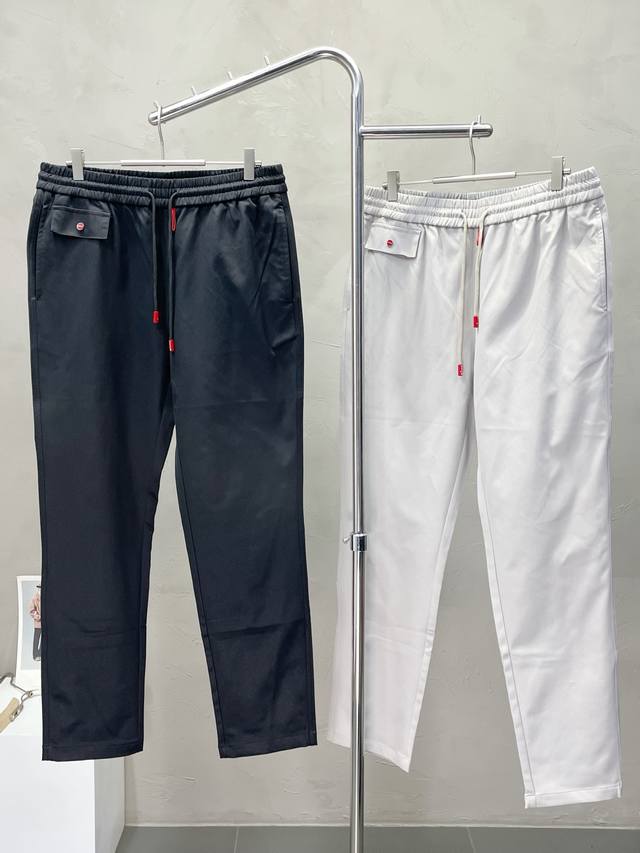 Kiton Exclusive New Casual Pants, High-End Version, Custom-Made Fabric with High