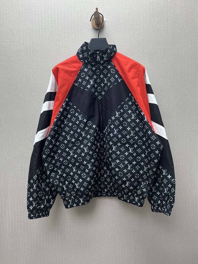 Louis Vuitton 25Ss New Collaboration with Nigo, Printed Color Block Jacket, Men